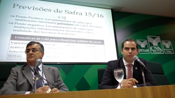 Breno Mesquita, Presidente da Comissão de Café da CNA; e Fernando Rati, assessor técnico da CNA