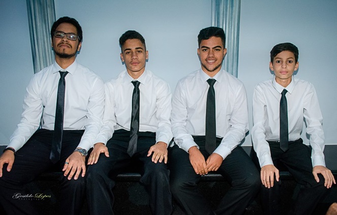 Carlindo Caprini Neto, Cleber Santos da Silva Filho, Matheus Ramos Neves e Pedro Sossai Costa