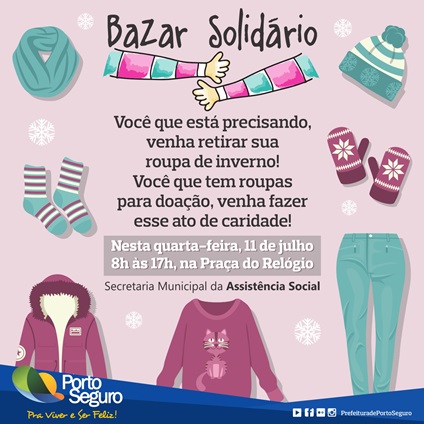 Nova América realiza bazar solidário com doação de roupas - BLOG