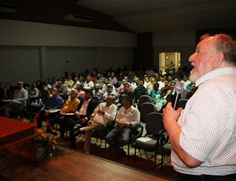 Palestra do professor Luiz Carlos Molion | Foto: Divulgação