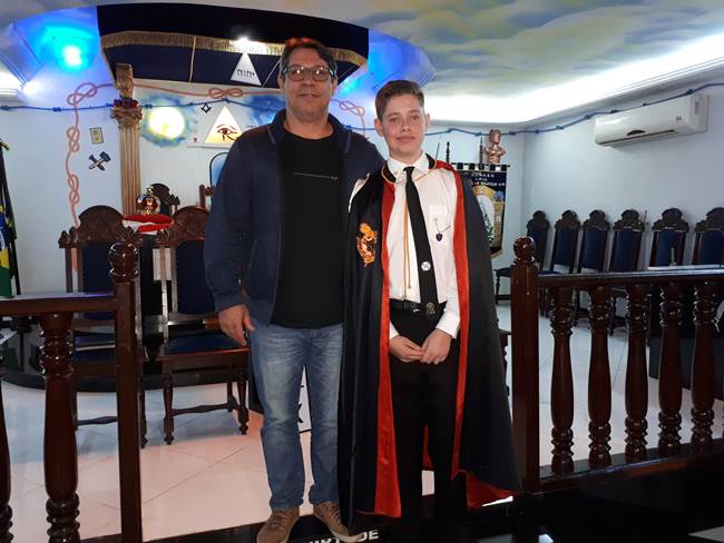 Diogo com o pai Warley Pires