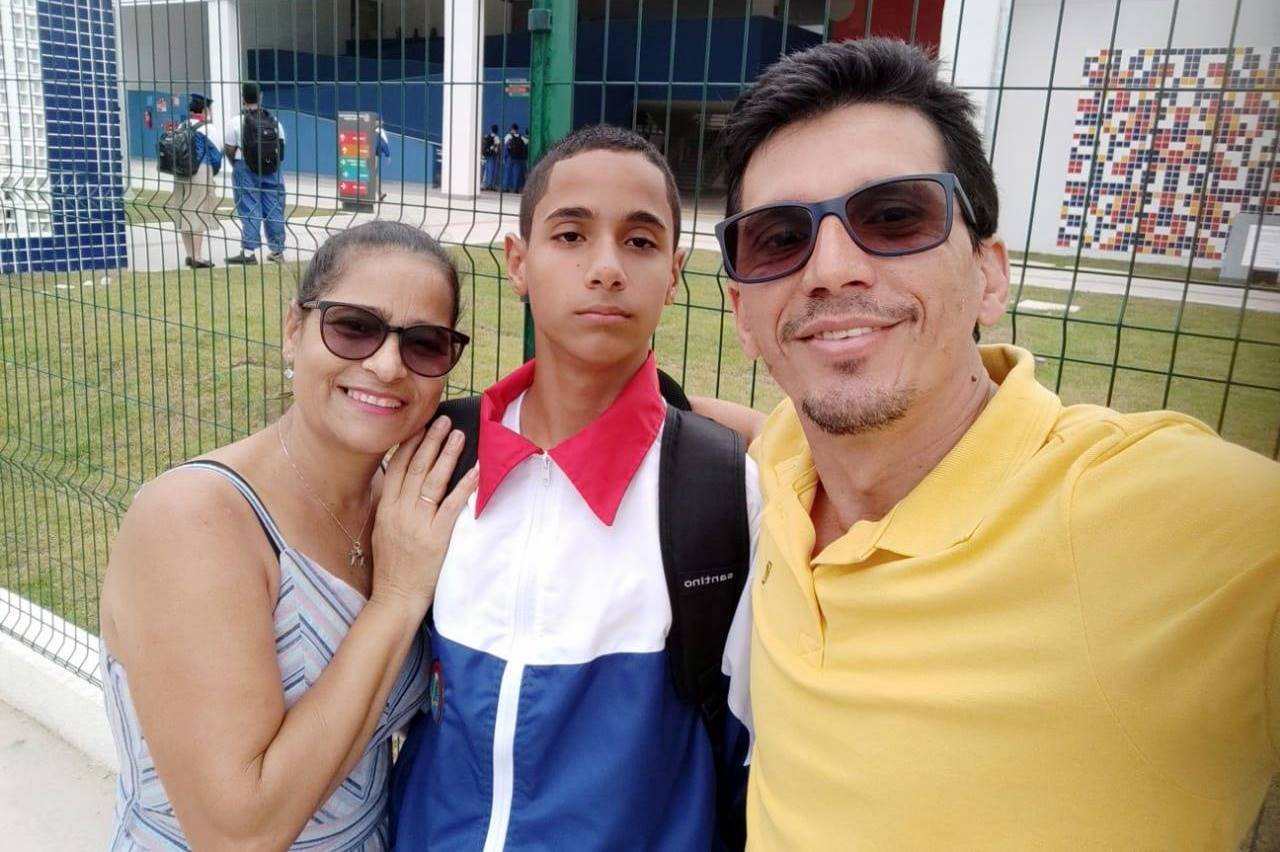 Elenilde Dantas (mãe), Álvaro Felipe e o papai Alex Barbosa