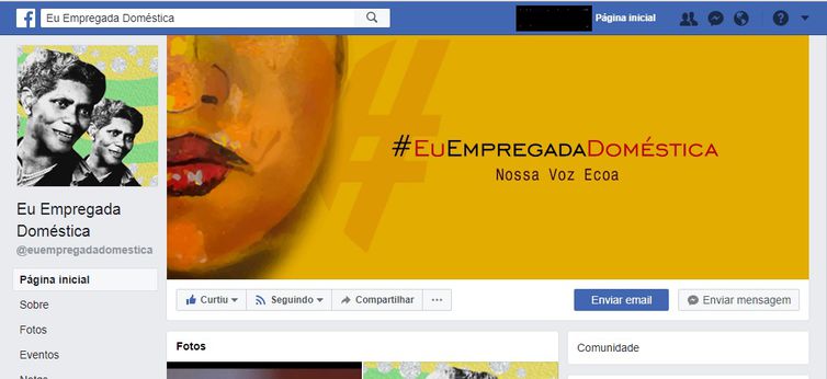 Imagem da página “Eu, Empregada Doméstica”, no Facebook - Reprodução Facebook