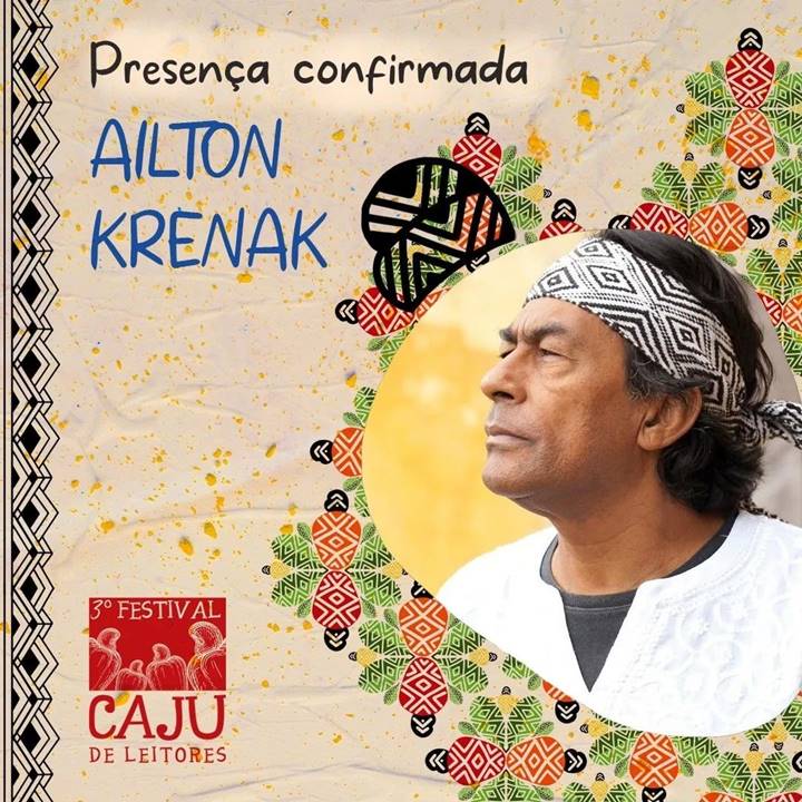 Ailton Krenak estará na mesa ‘Conceito de Território’ que acontecerá no dia 3 de setembro / Foto: Divulgação