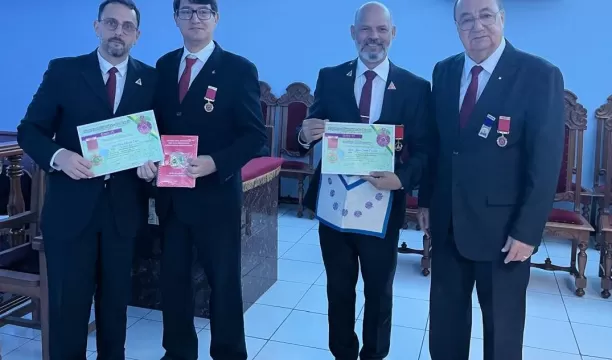 Lauro Jonas e João Paulo são os novos Cavaleiros da Liberdade da Loja Capitular Fraternidade 05 de Novembro, em Eunápolis 