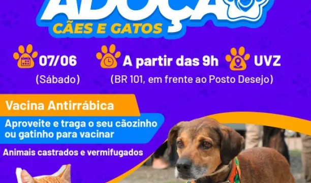 Prefeitura de Eunápolis promove Arraiá Pet e Feira de Adoção para fortalecer proteção animal