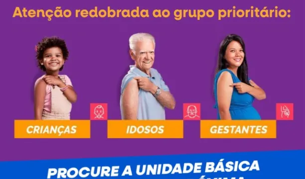 Eunápolis convoca gestantes, idosos e crianças de até 6 anos para vacinação contra gripe
