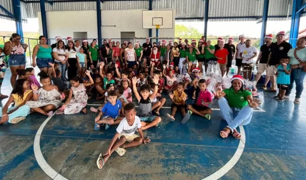 Natal das Crianças da Loja Maçônica Fraternidade Itabelense faz alegria da garotada em Monte Pascoal