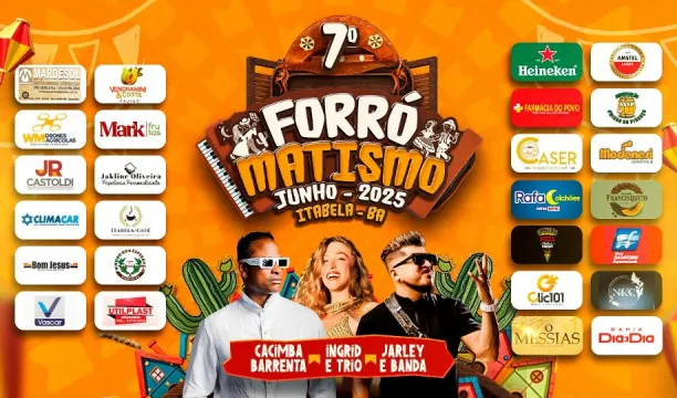 7º FORRÓMATISMO: Neste sábado em Itabela