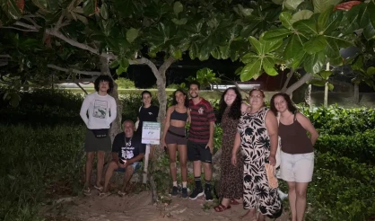 Nascimento de tartarugas-de-pente nas praias Ponta Grande e Pitangueiras reforça preservação ambiental