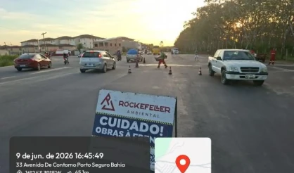 Operação tapa-buracos reforça segurança no semi-anel viário de Porto Seguro