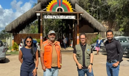 Prefeitura de Porto Seguro reforça preparativos para o festival indígena Aragwaksã com visita técnica à Reserva da Jaqueira