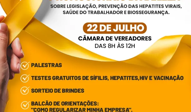 Prefeitura de Eunápolis convida profissionais da beleza para capacitação gratuita sobre hepatites virais