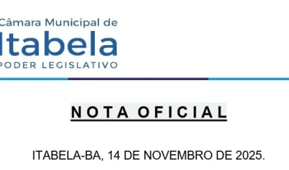 Câmara de Itabela é comunicada pela Justiça sobre afastamento de vereador
