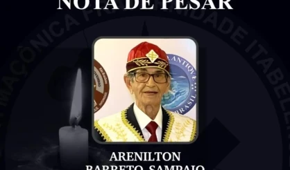 NOTA DE PESAR da Loja Maçônica Fraternidade Itabelense