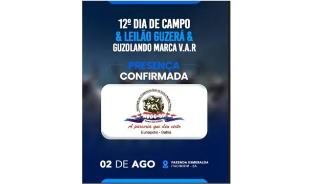 12º Dia de Campo e Leilão Guzerá e Guzoolando marca V.A.R.