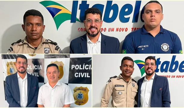 Proteção e tranquilidade para a população de Itabela é tratada pelo prefeito Ricardo Flauzino com Forças de Segurança