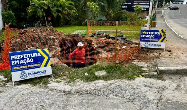 Prefeitura de Eunápolis avança com obras de infraestrutura em diversos pontos da cidade